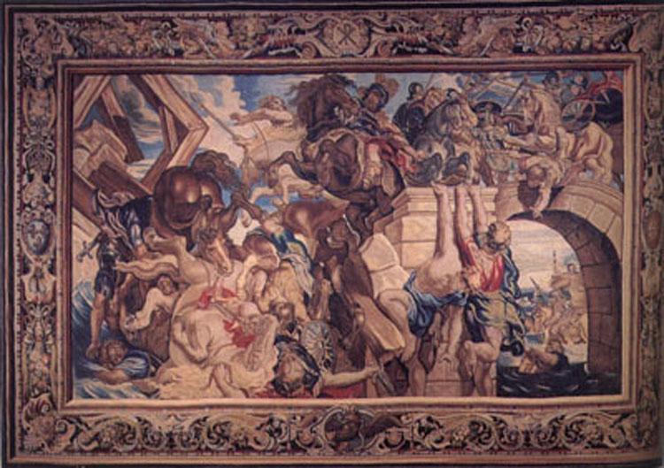 Peter Paul Rubens The Battle of the Milvian Bridge,from The Life of Constantine (mk01) France oil painting art